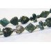 180-1129 Moss Agate <br>16-17mm Poker Suits