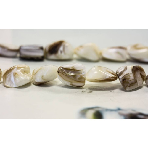 181-1363 Mother of Pearl <br>12x15 Tumbled Nugget