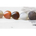 183-1070 Natural Agate <br>22mm Triangle Coin
