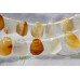 183-1089 Natural Carnelian <br>15x20 Faceted Flat Nugget Drop