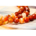 183-1093 Natural Carnelian <br>12mm Faceted Round