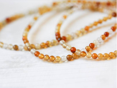 Natural Carnelian 3mm Round