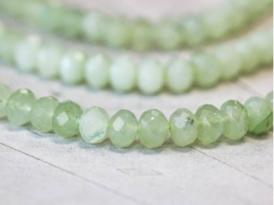 New Jade 10mm Faceted Rondell