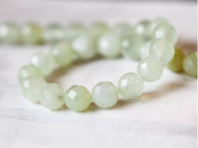 New Jade 10mm Faceted Round