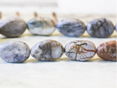 Matte Picasso Stone 20x30 Twist Flat Oval