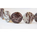 187-1056 Red Picture Jasper <br>40mm Waved Coin