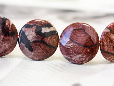 Poppy Jasper 30mm Dime