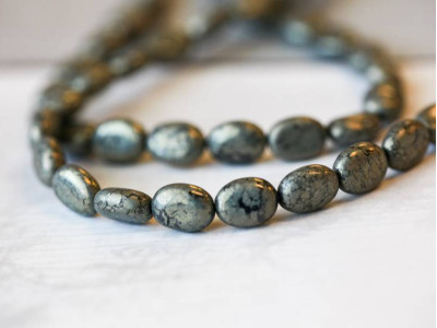 Pyrite 8x10mm Flat Oval Pyrite 8x10mm Flat Oval
