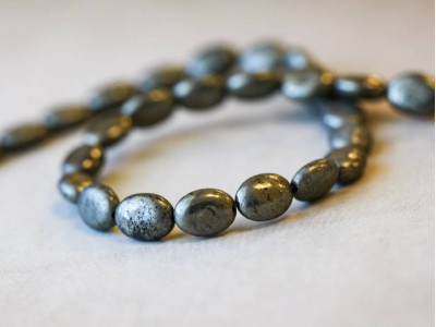 Pyrite 6x8 Flat Oval