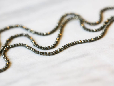 Pyrite 2mm Faceted Round