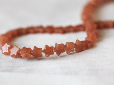 Red Aventurine 6mm Star Red Aventurine 6mm Star