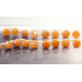 191-1072 Red Aventurine <br>6mm Flat Pear Briolette