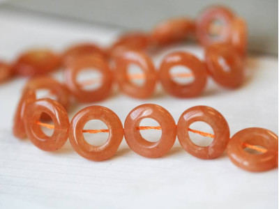 Red Aventurine 16mm Donut