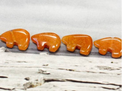 Red Aventurine 8x12 Bear