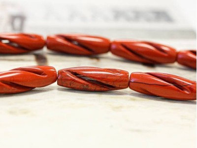 Red Jasper 8x25 Carved Oval