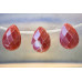 192-1143 Red Jasper <br>16x22 Flat Pear Briolette