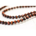 193-0208 Red Tiger Eye <br>8mm Faceted Round