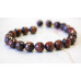 193-1123 Red Tiger Eye <br>18mm Faceted Round