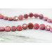 194-1020 Rhodonite <br>8mm Faceted Coin