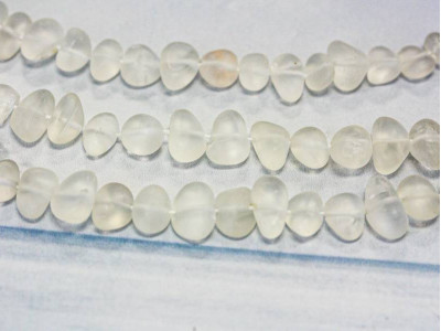Matte Rock Crystal 10-12x Flat Tumble