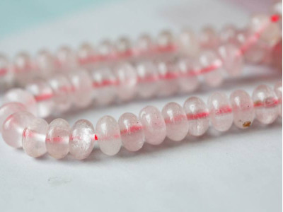 Rose Quartz 8-8.5mm Rondell