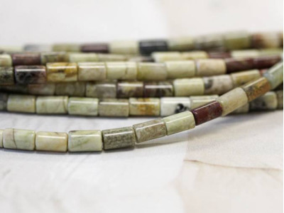 Silver Leaf Jasper 3x5 Tube