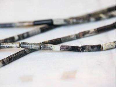 Silver Leaf Jasper 4x13 Tube