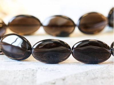 Smoky Quartz 25x37 Flat Oval