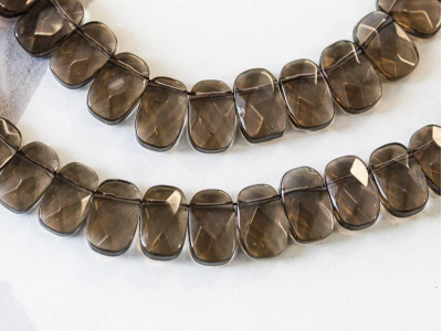 Smoky Quartz 8x12 Cushion Cut Drop