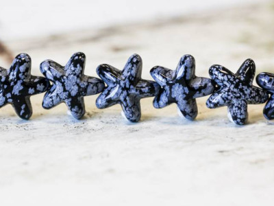 Snowflake Obsidian 19x Starfish