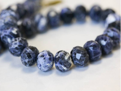 Sodalite 15-16mm Faceted Rondell