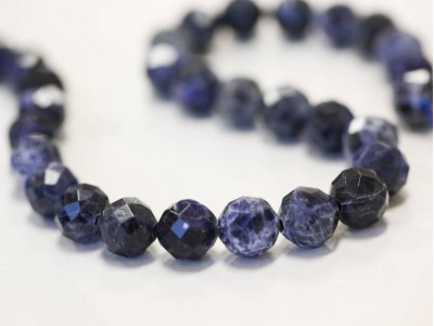 Sodalite 12mm Faceted Round