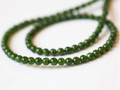 Green Jade 4mm Round