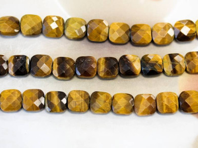 Tiger Eye 10x10 Square Cushion Cut