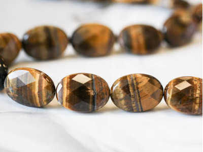 Tiger Eye 18x25 Faceted Flat Oval