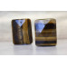 210-1092 Tiger Eye <br>35x45 Faceted Rectangle Pendant