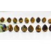 210-1342 Tiger Eye <br>9x11 Flat Pear Briolette