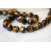 210-1421 Tiger Eye <br>12mm Faceted Round
