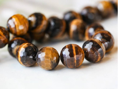 Tiger Eye 18mm Faceted Round
