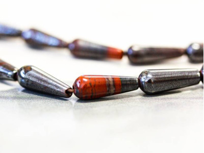 Tiger Iron Jasper 6x16 Teardrop