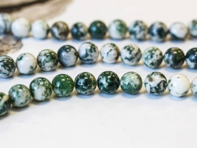 Tree Agate 8mm Round