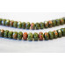 213-1114 Unakite <br>8mm Faceted Rondell