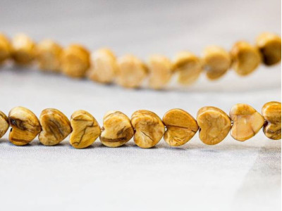 Yellow Jasper 6mm Heart