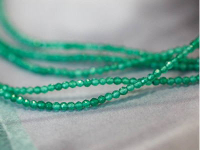 Green Onyx 2mm Faceted Round