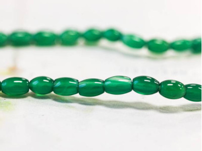 Green Onyx 7x9 Oval Rice