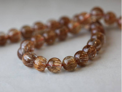 Rutilated Quartz 7.5mm Round Rutilated Quartz 7.5mm Round