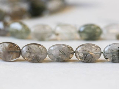 Green Rutilated Quartz 13x18 Puffy Flat Oval