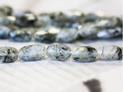 Green Rutilated Quartz 7x10 Faceted Flat Oval
