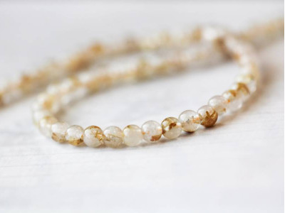 Rutilated Quartz 4mm Round