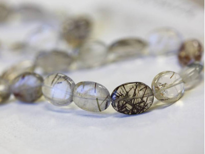 Rutilated Quartz 12x16 Flat Oval